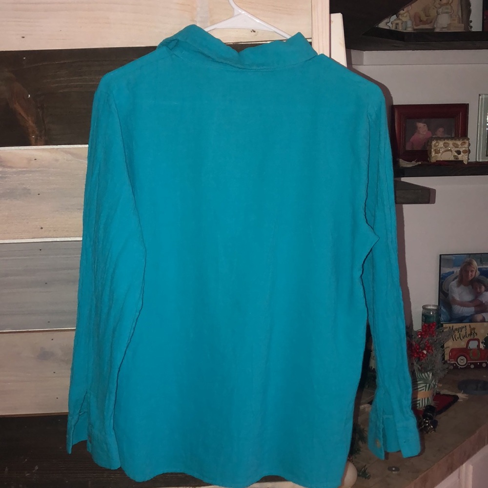 Cotton Button Down Blouse - Medium Size - image 4